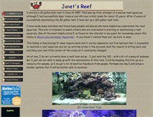 Tablet Screenshot of janetsreef.com